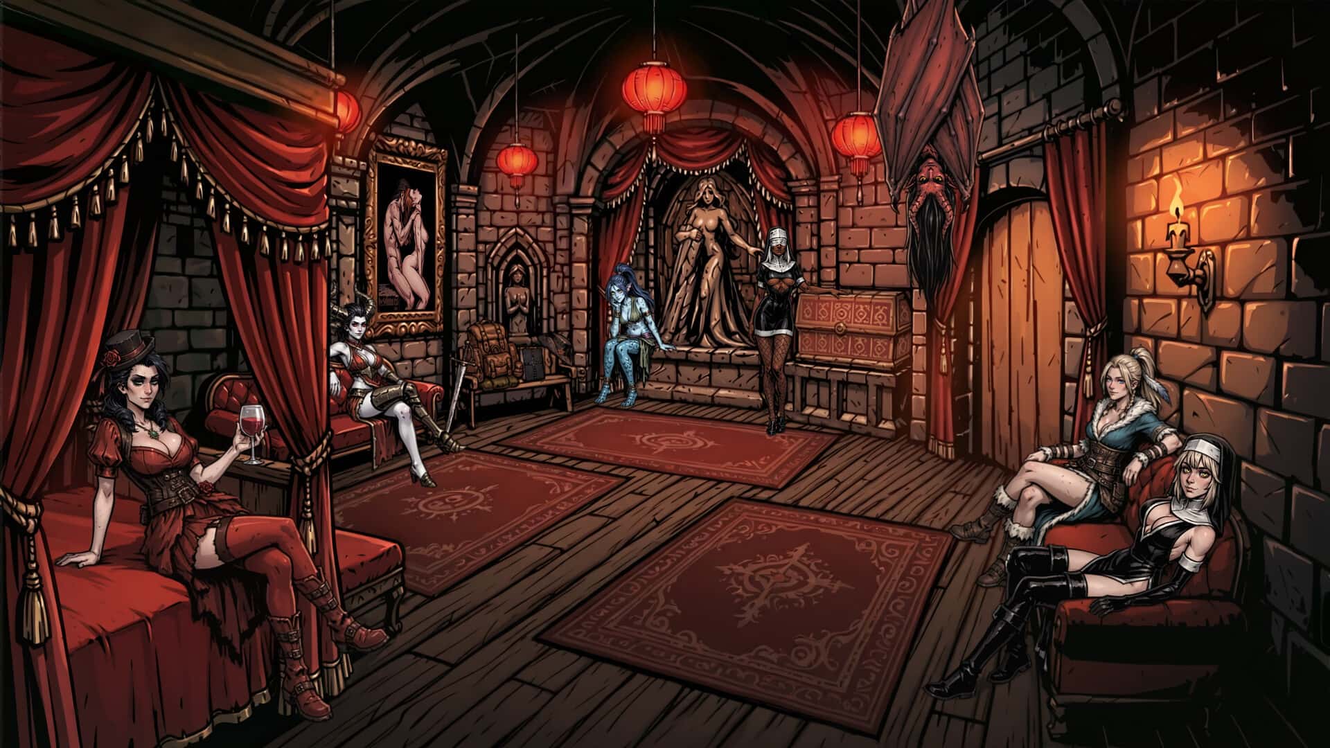 性驱魔：情感忏悔 Sexorci特殊互动: Lust Confession插画